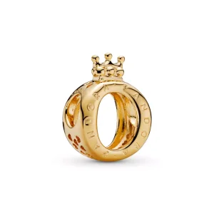 (bild till) Pandora Berlock Crown O -Logotyp 14 Karats Guldpläterad - 768662C00
