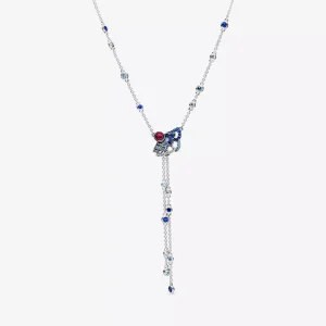 (bild till) Pandora Halsband Blå & Rosa Fläkt - 398183Srumx-45
