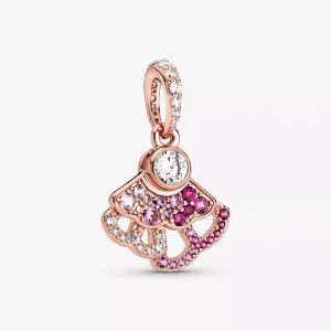 (bild till) Pandora Hängberlock Rosa Fläkt 14 Karat Roséguld - 788147C01