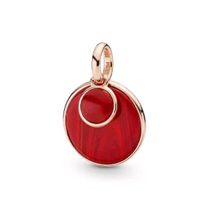 (bild till) Pandora Hängsmycke Rött Murano -Glas 14 Karat Roséguld - 388148Rmu