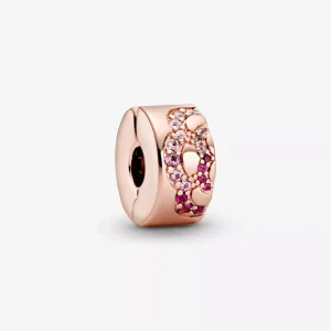 (bild till) Pandora Klämstopp Rosa Fläkt 14 Karat Roséguld - 788153C01