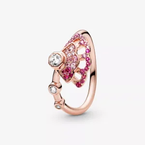 (bild till) Pandora Ring Rosa Fläkt - 188191C01