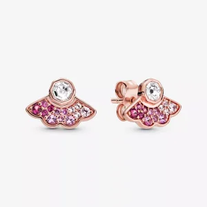 (bild till) Pandora Stiftörhängen Rosa Fläkt 14 Karat Roséguld - 288194C01