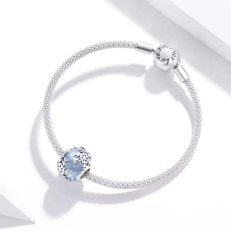 (bild till) Pandora Stil Berlock Crystal Snowflake - Scc1666 - View 3