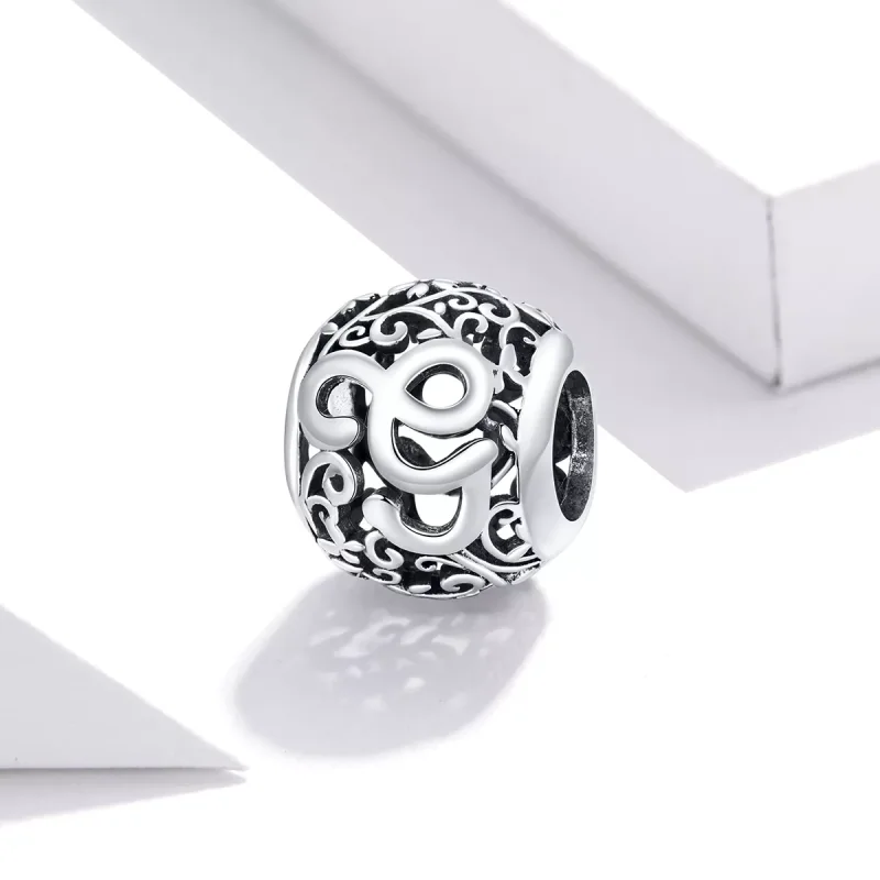 (bild till) Pandora Stil Berlock Openwork Flower Letter G - Scc1444-G - View 2