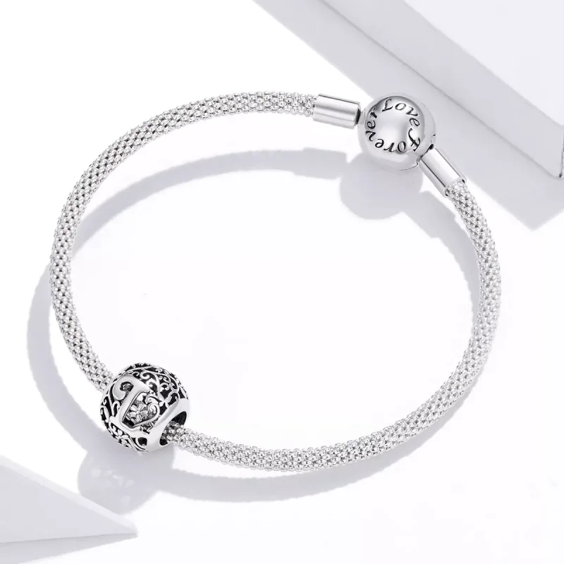 (bild till) Pandora Stil Berlock Openwork Flower Letter L - Scc1444-L - View 3