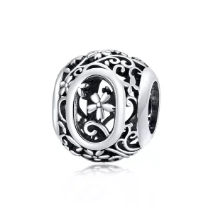 (bild till) Pandora Stil Berlock Openwork Flower Letter O - Scc1444-O