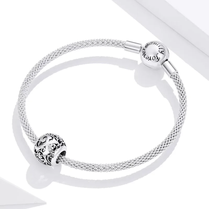 (bild till) Pandora Stil Berlock Openwork Flower Letter X - Scc1444-X - View 3