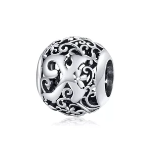 (bild till) Pandora Stil Berlock Openwork Flower Letter X - Scc1444-X
