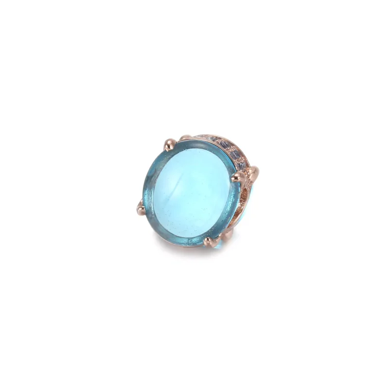 (bild till) Blå Oval Cabochon-Berlock - 789309C01 - View 2