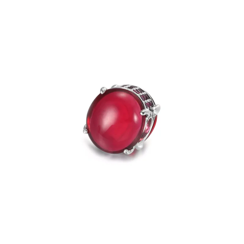 (bild till) Fuchsia Rose Oval Cabochon Berlock - 799309C01 - View 2