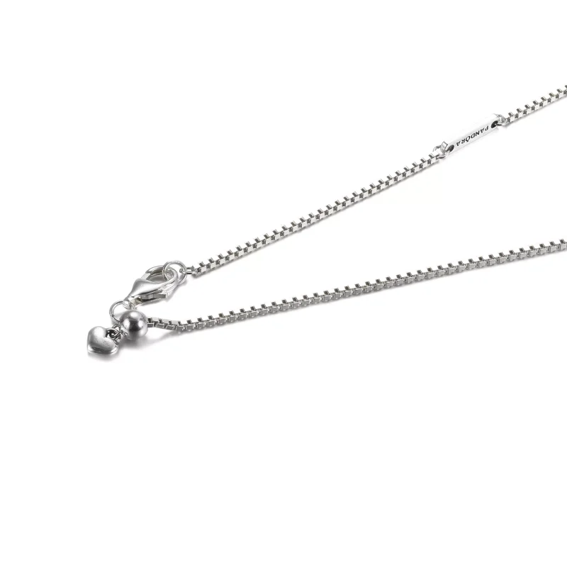 (bild till) Glittrande Wishbone Heart Collier Halsband - View 4