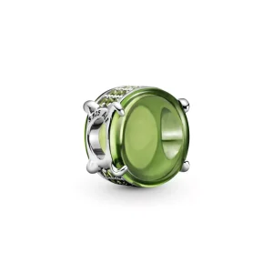 (bild till) Grön Oval Cabochon Berlock - 799309C02