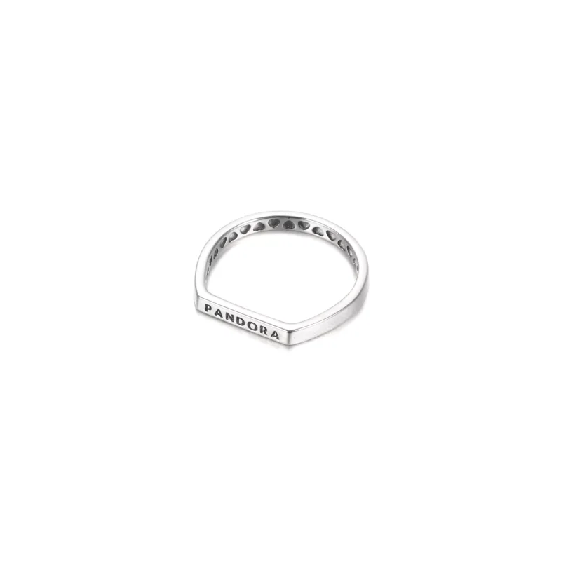 (bild till) Logo Platt Stapelbar Ring - View 3