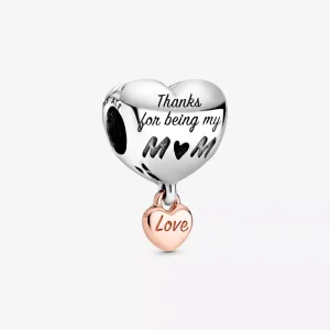 (bild till) Love You Mum, Hjärtformad Berlock