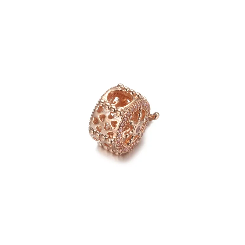 (bild till) Pandora Berlock Skickar Rodret Ale Met 14 Karat Roséguld - 789017C01 - View 4