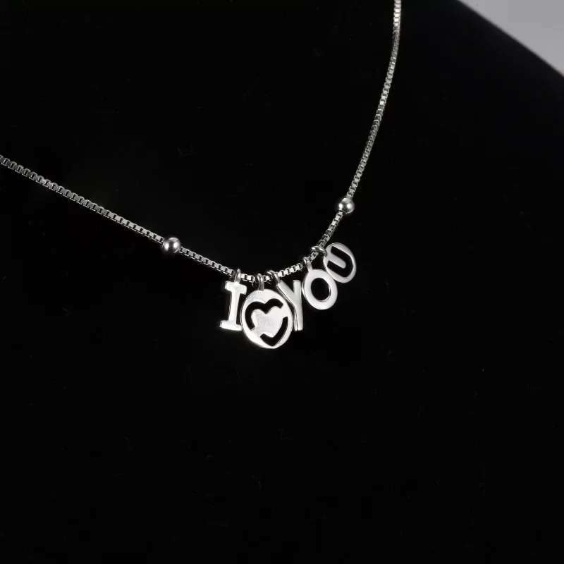 (bild till) Pandora Halsband Jag Älskar Dig - 396580-60 - View 5