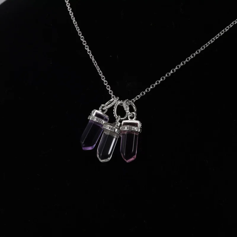 (bild till) Pandora Halsband Vit Amulett - 399185C03 - View 7