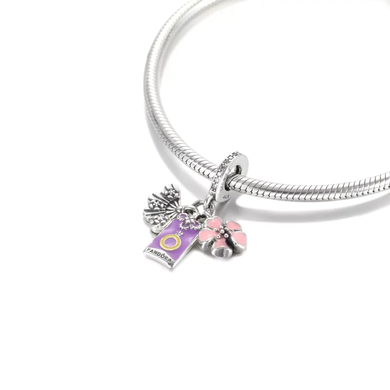 (bild till) Pandora Hängberlock Japanska Sakura, Omamori Och Fläkt - 799326C01 - View 5