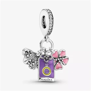 (bild till) Pandora Hängberlock Japanska Sakura, Omamori Och Fläkt - 799326C01
