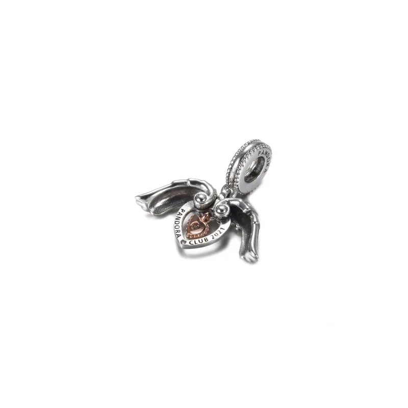 (bild till) Pandora Hängberlock Pandora Club 2021 Angel Wings & Heart - 789296C01 - View 3