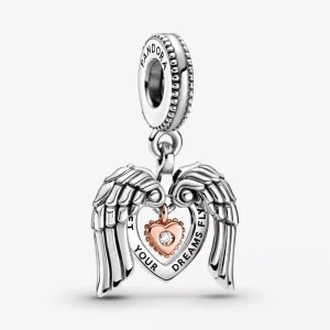 (bild till) Pandora Hängberlock Pandora Club 2021 Angel Wings & Heart - 789296C01