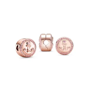 (bild till) Pandora Klämstopp Mousserande Rosa Ankare - 789019C01