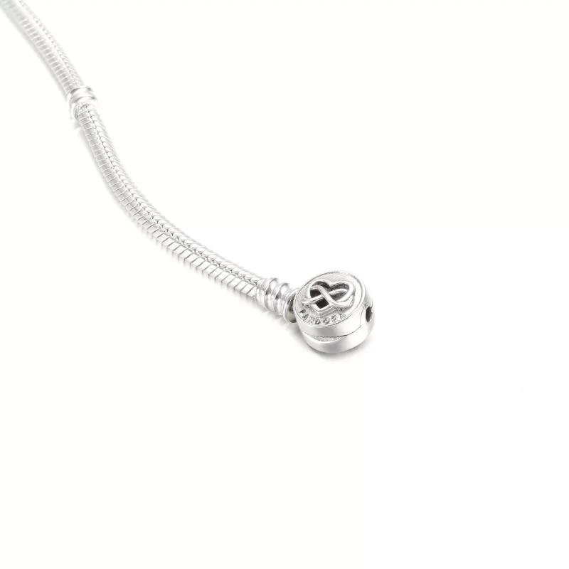 (bild till) Pandora Moments Hjärtformat Ormkedjearmband Med Evighetssymboler - 599365C00 - View 5