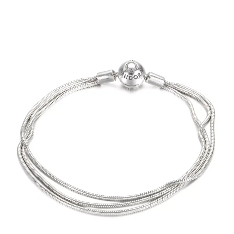 (bild till) Pandora Moments Ormkedjearmband Med Flera Kedjor - 599338C00 - View 2