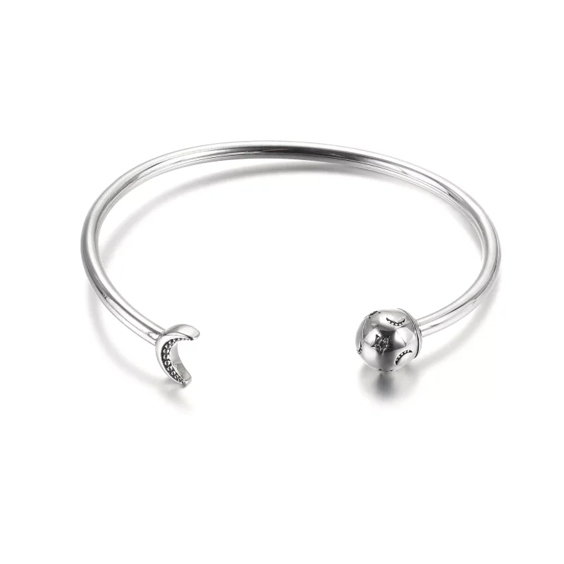 (bild till) Pandora Öppen Armring Måne & Stjärnor - 599120C01 - View 4