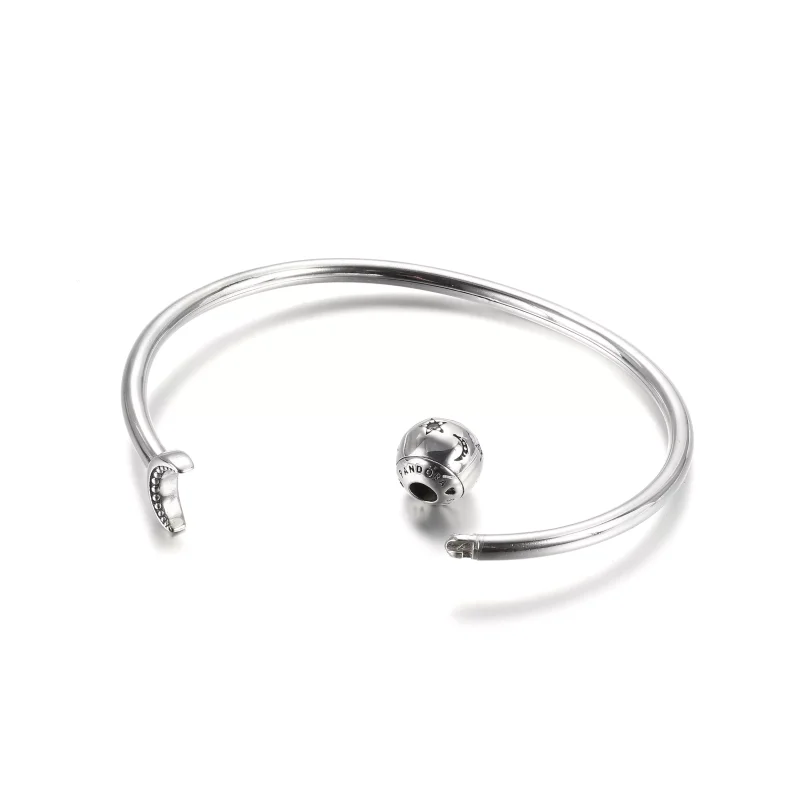 (bild till) Pandora Öppen Armring Måne & Stjärnor - 599120C01 - View 5