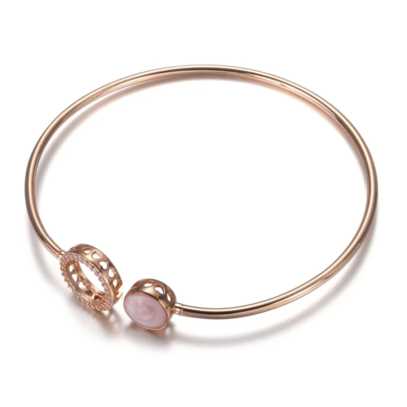 (bild till) Rosaskimrande Armring - View 2