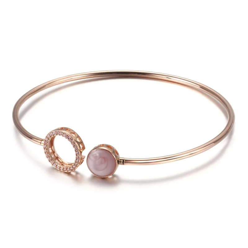 (bild till) Rosaskimrande Armring - View 4