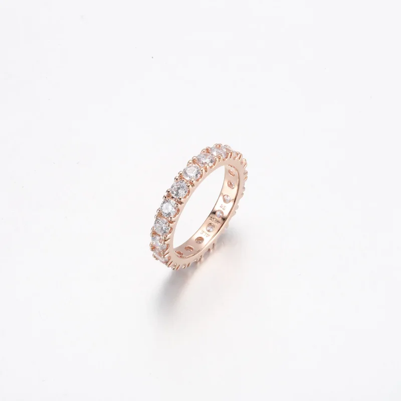 (bild till) PANDORA Glittrande Rad Evighetsring - 180050C01 - View 7