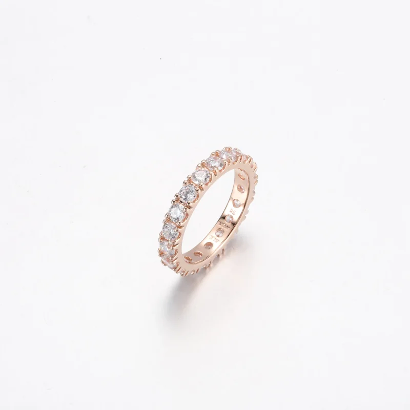 (bild till) PANDORA Glittrande Rad Evighetsring - 180050C01 - View 8