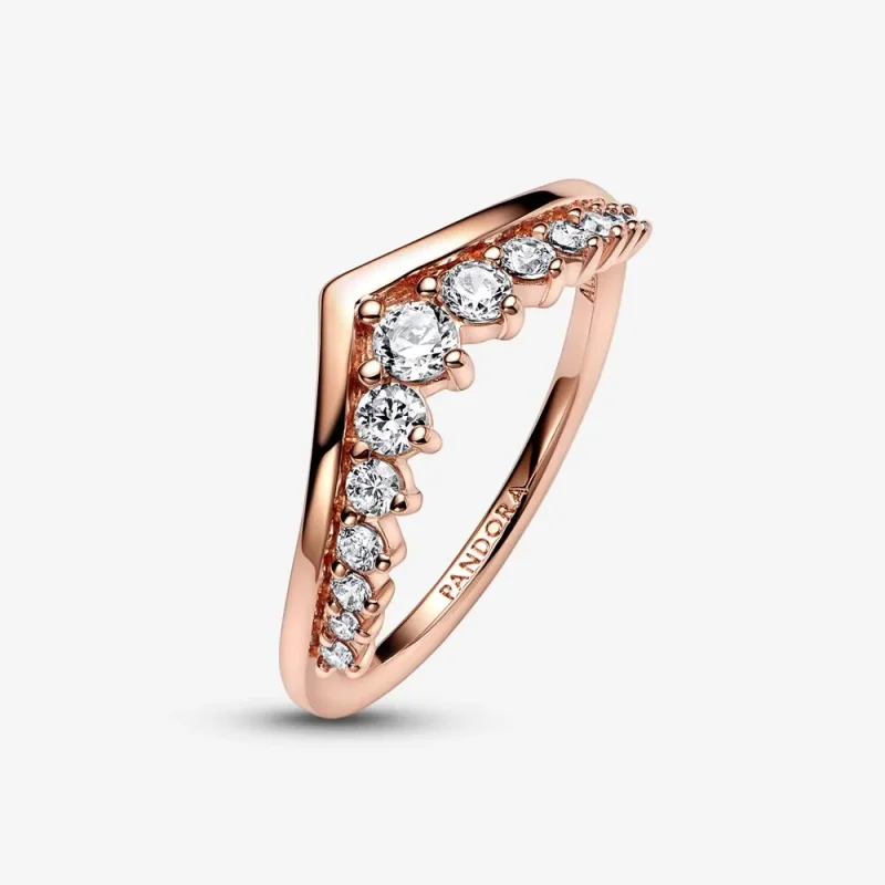 (bild till) Pandora Timeless Wish Flytande Pavé Ring - 182320C01 - View 4