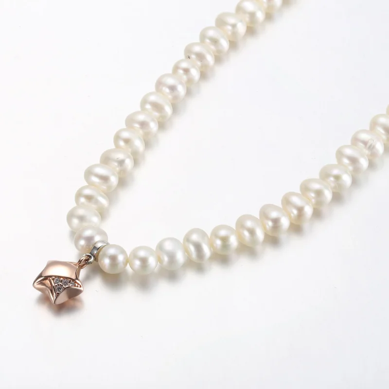 (bild till) PANDORA Rose Gold Lyckostjärnehalsband - 382489C01-45 - View 2