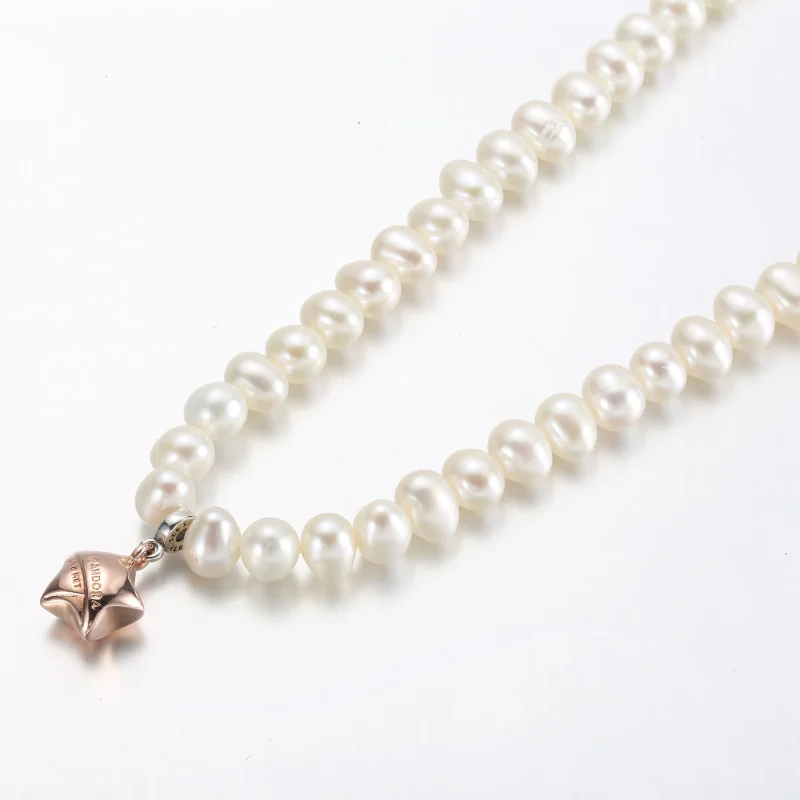 (bild till) PANDORA Rose Gold Lyckostjärnehalsband - 382489C01-45 - View 7