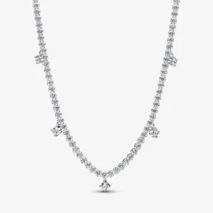 (bild till) PANDORA Glittrande Dropp Collier Halsband - 392405C01