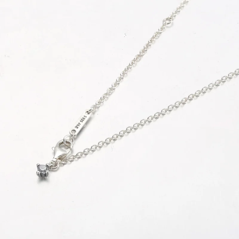 (bild till) PANDORA Glittrande Hjärtas Halo Hänge Collier Halsband - 392542C01 - View 11