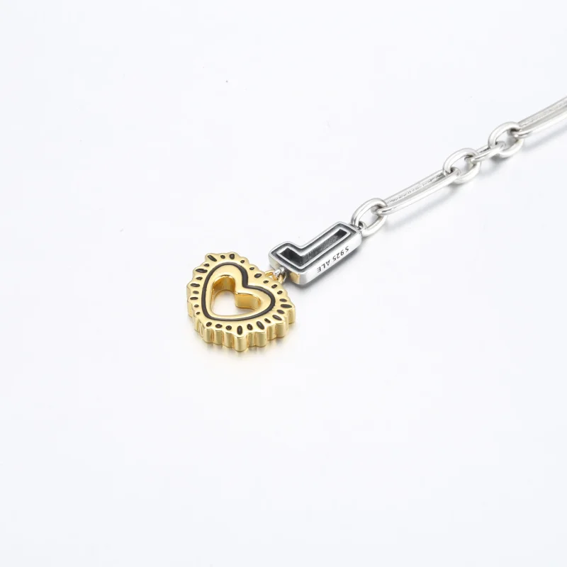 (bild till) Keith Haring x Pandora Two-tone Love Links Armband - 562223C01 - View 4