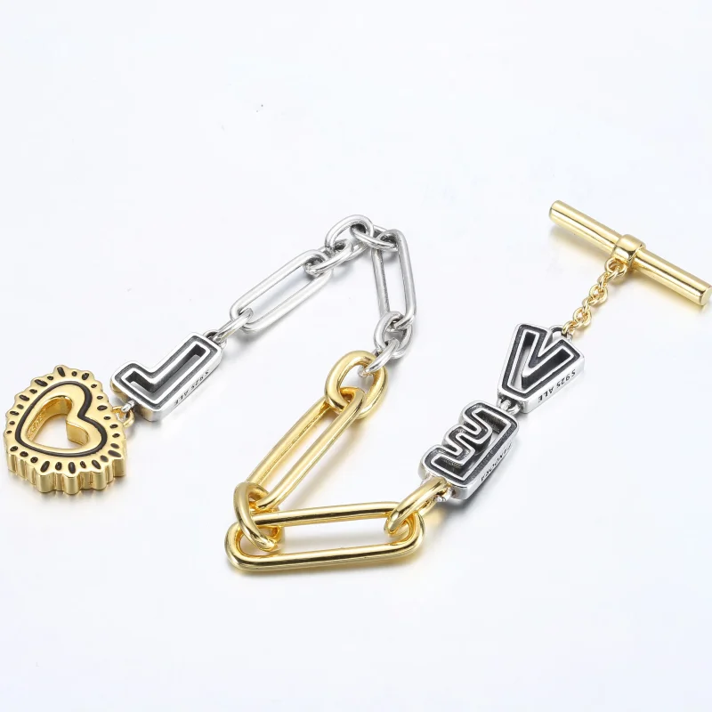 (bild till) Keith Haring x Pandora Two-tone Love Links Armband - 562223C01 - View 9