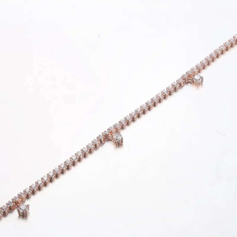 (bild till) PANDORA Glittrande Droppar Tennisarmband - 582401C01 - View 10