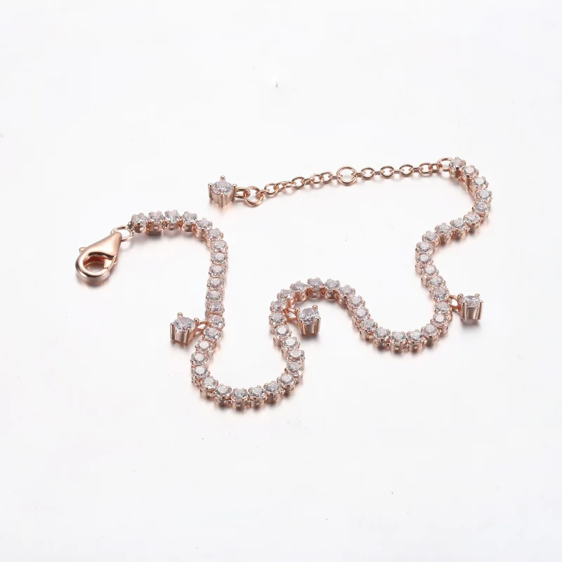 (bild till) PANDORA Glittrande Droppar Tennisarmband - 582401C01 - View 12