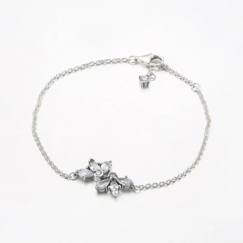 (bild till) PANDORA Glittrande Herbarium Klusterarmband - 592398C01 - View 2