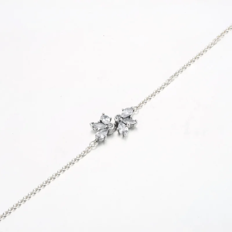 (bild till) PANDORA Glittrande Herbarium Klusterarmband - 592398C01 - View 3