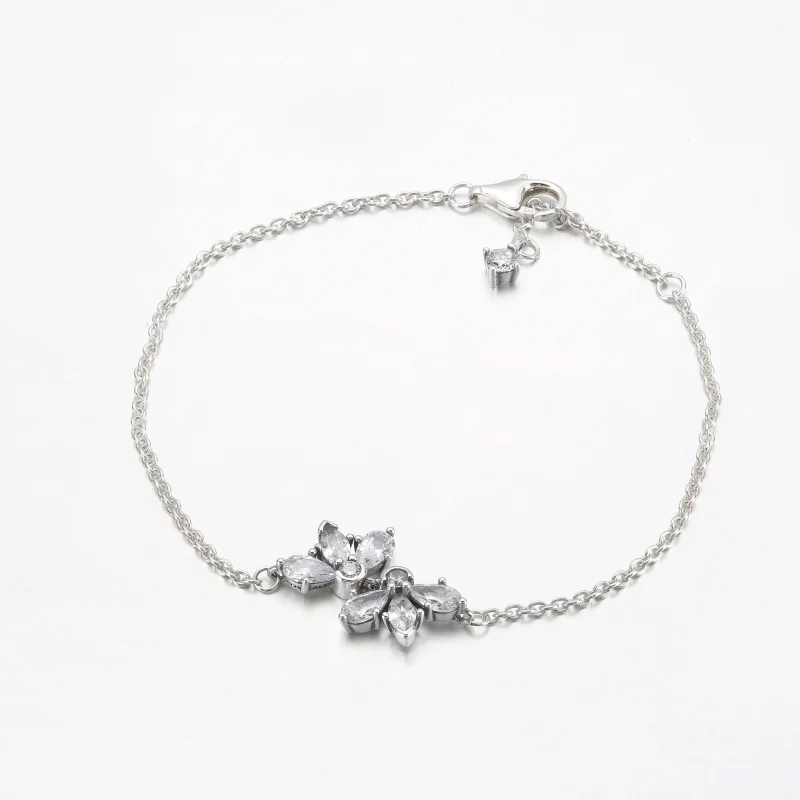 (bild till) PANDORA Glittrande Herbarium Klusterarmband - 592398C01 - View 6