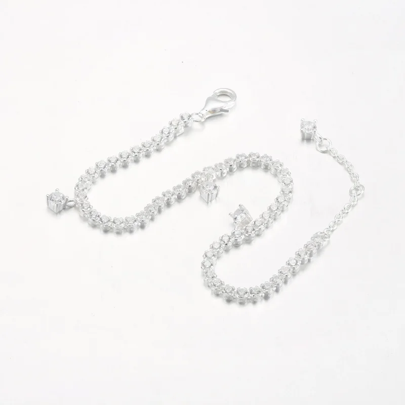 (bild till) PANDORA Glittrande Droppar Tennisarmband - 592401C01 - View 8