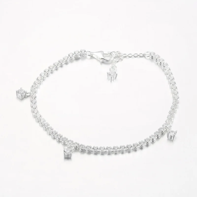 (bild till) PANDORA Glittrande Droppar Tennisarmband - 592401C01 - View 9