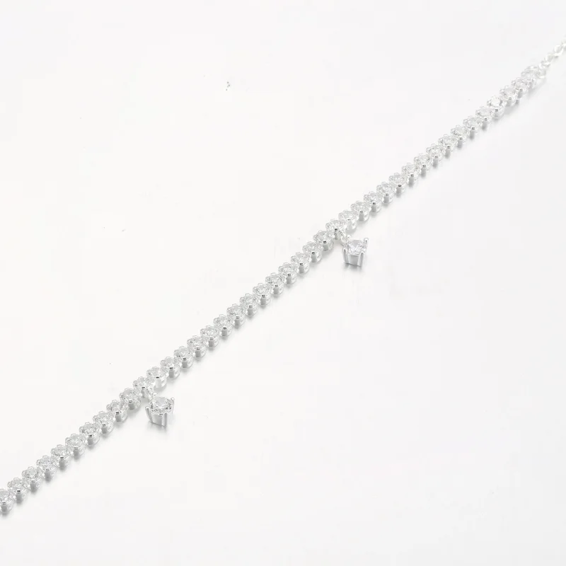 (bild till) PANDORA Glittrande Droppar Tennisarmband - 592401C01 - View 10
